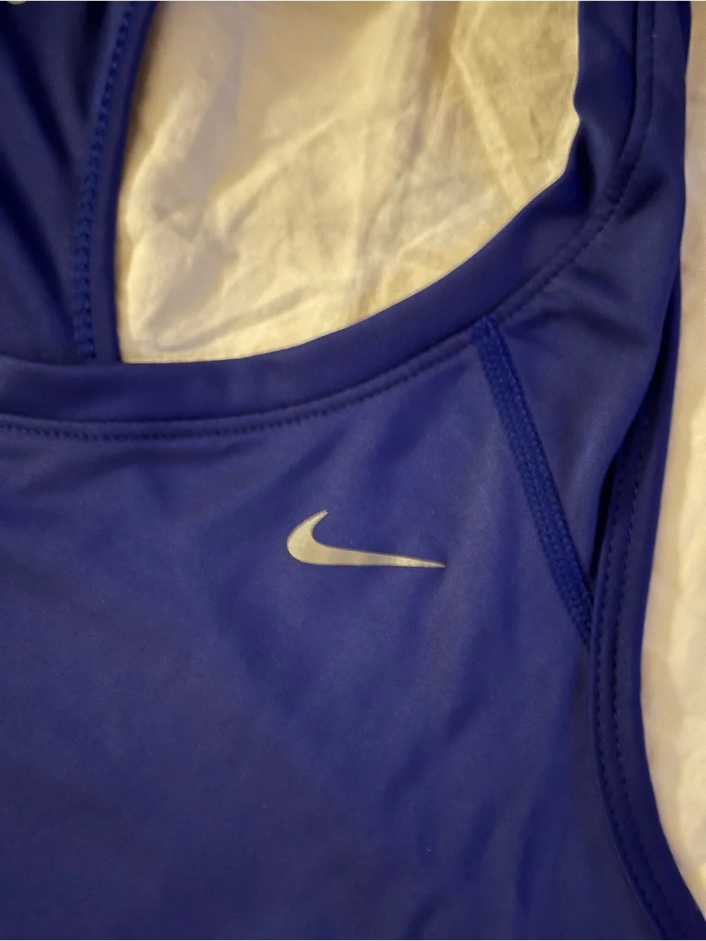 Nike Dri-FIT Women's Racerback Athletic Tank Top Royal Blue Size L NWOT